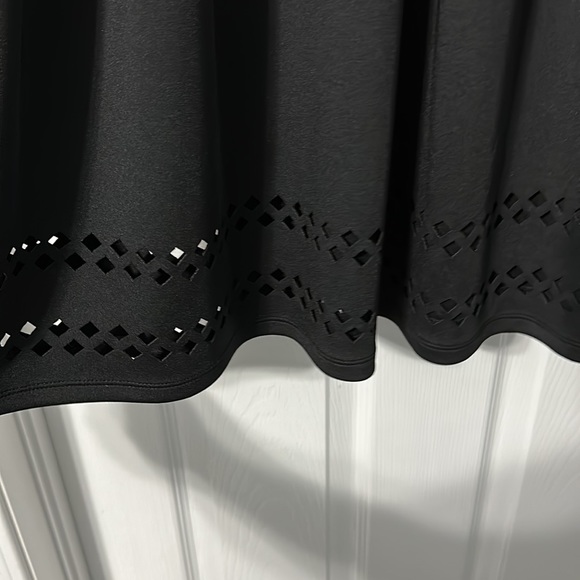 Black Sleeveless Fit and Flare Dress - Picture 2 of 5